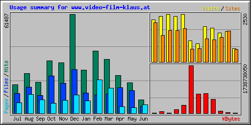 Usage summary for www.video-film-klaus.at